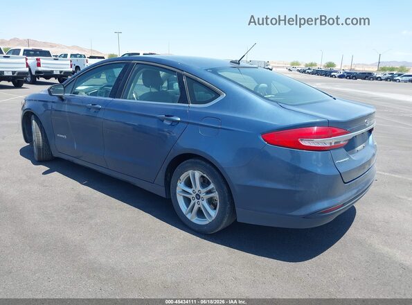 3FA6P0UU2JR235770 2018 FORD FUSION HYBRID Blue Tył lewy