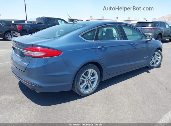 3FA6P0UU2JR235770 2018 FORD FUSION HYBRID Blue Tył prawy