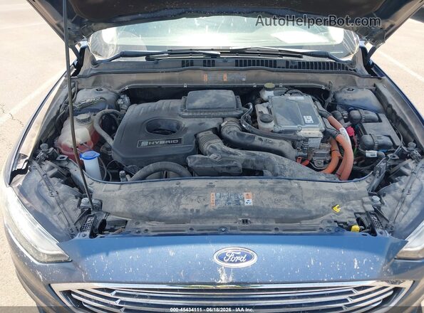 3FA6P0UU2JR235770 2018 FORD FUSION HYBRID Blue Widok z tyłu