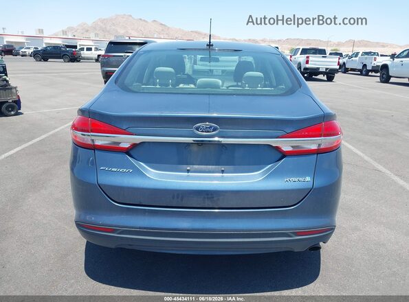 3FA6P0UU2JR235770 2018 FORD FUSION HYBRID Blue 