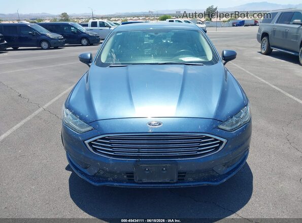 3FA6P0UU2JR235770 2018 FORD FUSION HYBRID Blue 