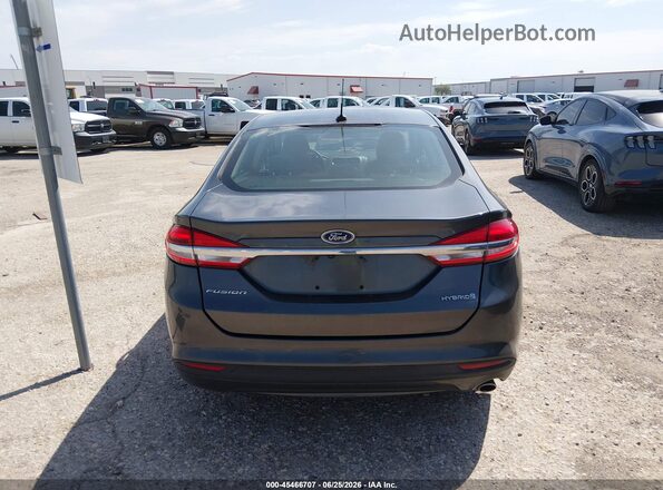 3FA6P0UU2JR243609 2018 FORD FUSION HYBRID Gray 