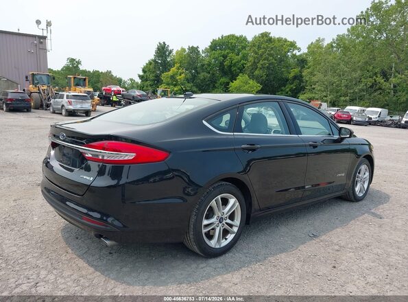 3FA6P0UU2JR254464 2018 FORD FUSION HYBRID Black Հետևի աջ