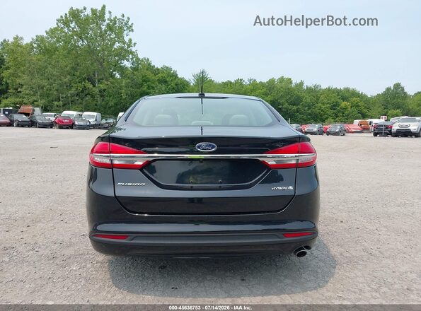 3FA6P0UU2JR254464 2018 FORD FUSION HYBRID Black 