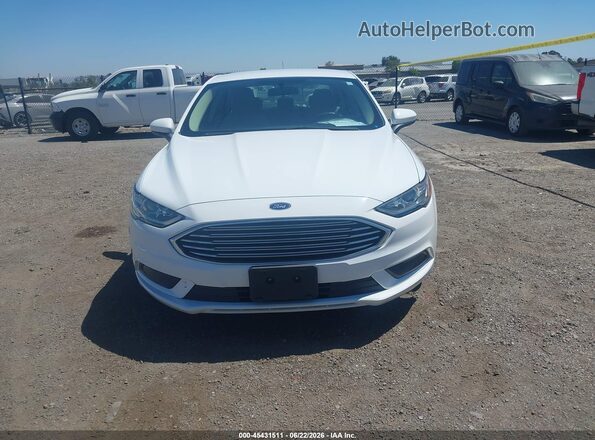 3FA6P0UU2JR254562 2018 FORD FUSION HYBRID White უკანა სალონის ხედი
