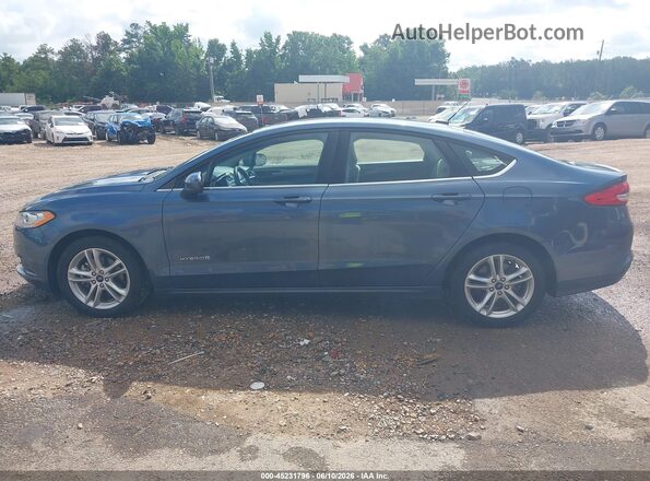 3FA6P0UU2JR273676 2018 FORD FUSION HYBRID Blue 