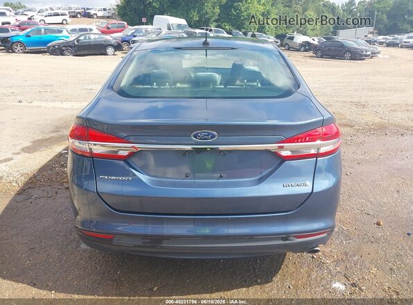 3FA6P0UU2JR273676 2018 FORD FUSION HYBRID Blue 