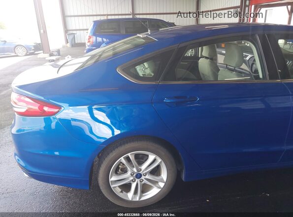 3FA6P0UU2JR281938 2018 FORD FUSION HYBRID Blue Front view