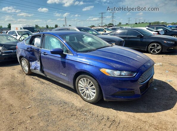 3FA6P0UU3GR352072 2016 FORD FUSION Blue Передня права чверть