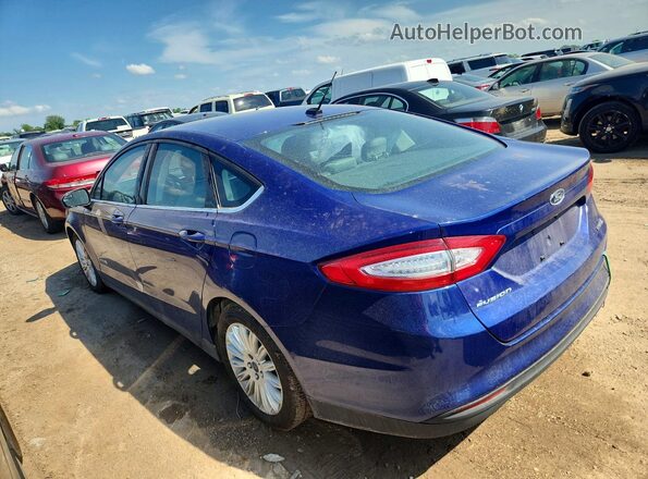 3FA6P0UU3GR352072 2016 FORD FUSION Blue Задня ліва чверть