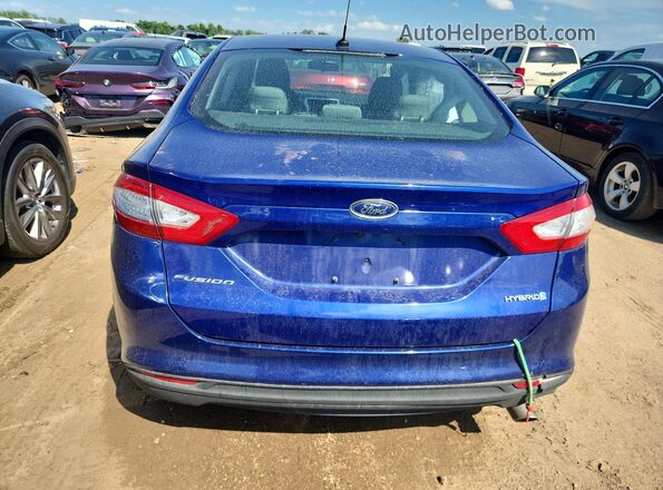 3FA6P0UU3GR352072 2016 FORD FUSION Blue Вид ззаду