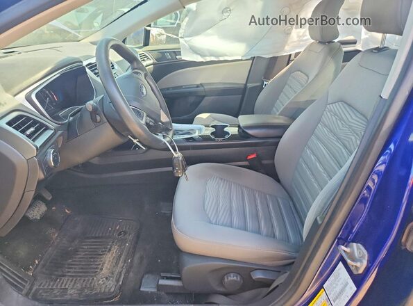 3FA6P0UU3GR352072 2016 FORD FUSION Blue Вид салону спереду