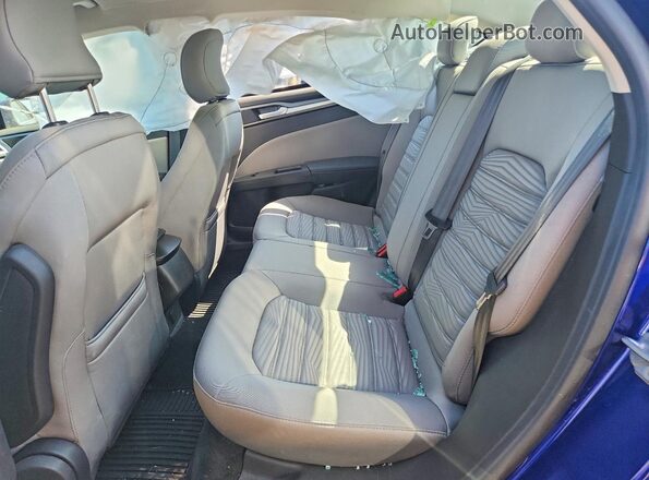 3FA6P0UU3GR352072 2016 FORD FUSION Blue Вид задніх сидінь