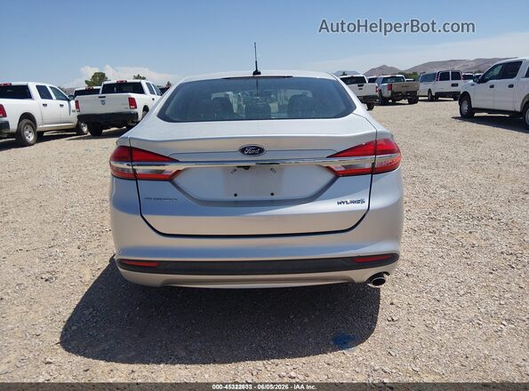 3FA6P0UU3JR100183 2018 FORD FUSION HYBRID Silver 