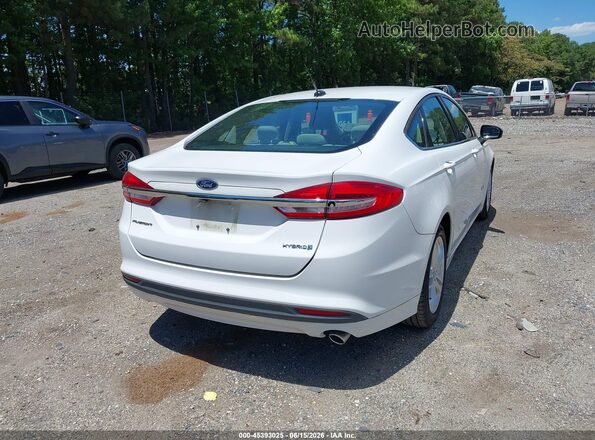 3FA6P0UU3JR101026 2018 FORD FUSION HYBRID White Հետևի աջ
