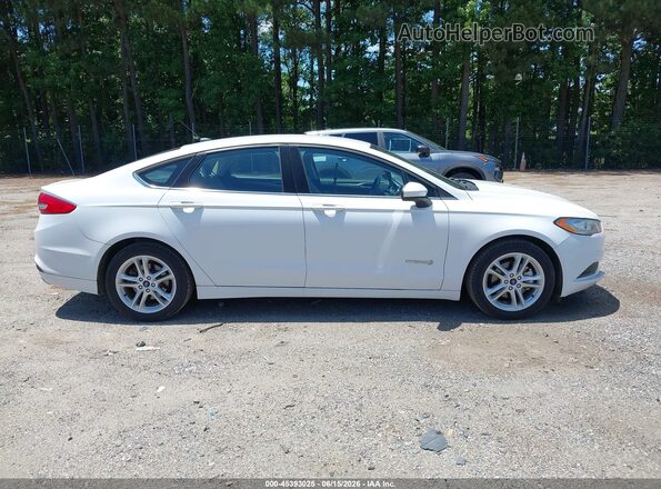 3FA6P0UU3JR101026 2018 FORD FUSION HYBRID White Սալոնի հետևի տեսք