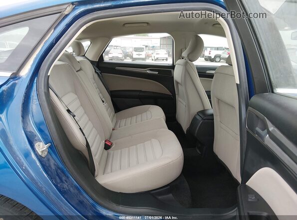 3FA6P0UU3JR122989 2018 FORD FUSION HYBRID Blue Вид наклейки з VIN-кодом