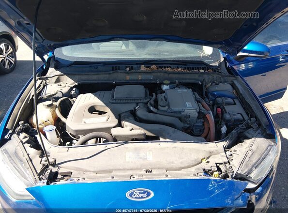 3FA6P0UU3JR176342 2018 FORD FUSION HYBRID Blue უკანა ხედი