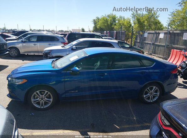 3FA6P0UU3JR176342 2018 FORD FUSION HYBRID Blue სალონის 360-გრადუსიანი ხედი