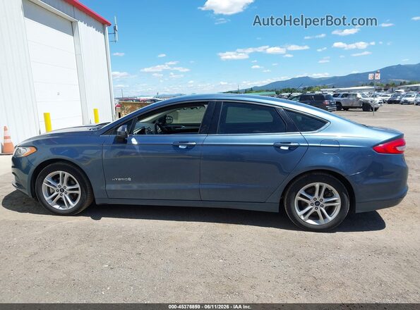 3FA6P0UU3JR209467 2018 FORD FUSION HYBRID Blue 