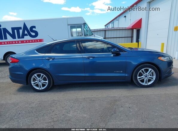 3FA6P0UU3JR209467 2018 FORD FUSION HYBRID Blue Vista interior de 360 grados