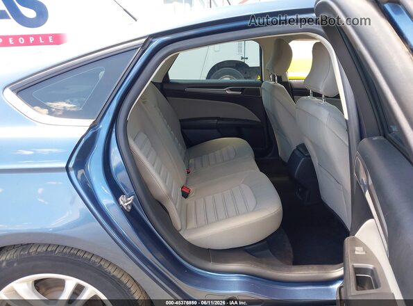 3FA6P0UU3JR209467 2018 FORD FUSION HYBRID Blue Vista de la etiqueta del VIN