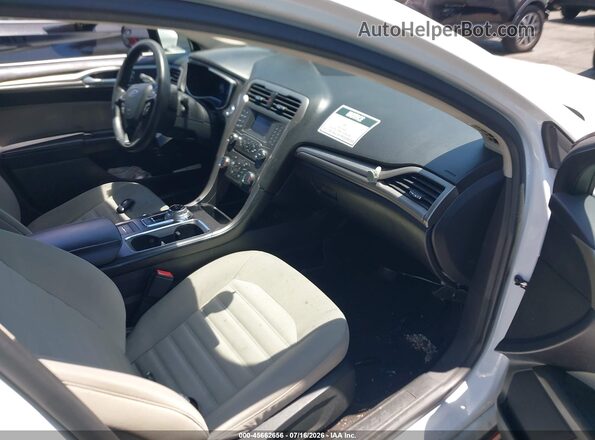 3FA6P0UU3JR233879 2018 FORD FUSION HYBRID White Widok wnętrza z przodu