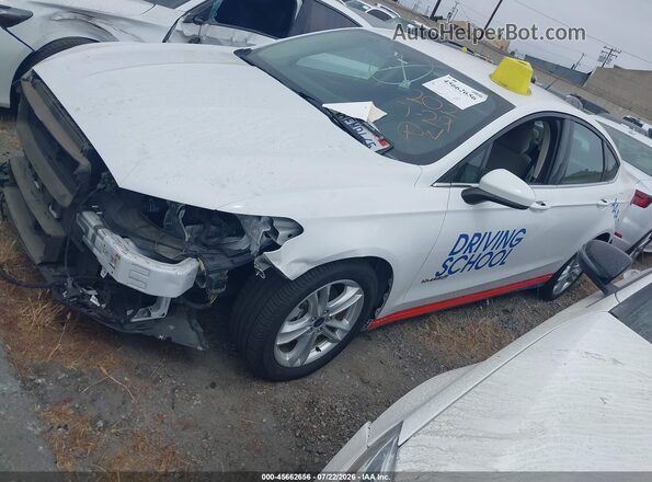 3FA6P0UU3JR233879 2018 FORD FUSION HYBRID White Przód lewy