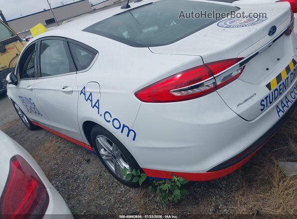 3FA6P0UU3JR233879 2018 FORD FUSION HYBRID White Tył lewy