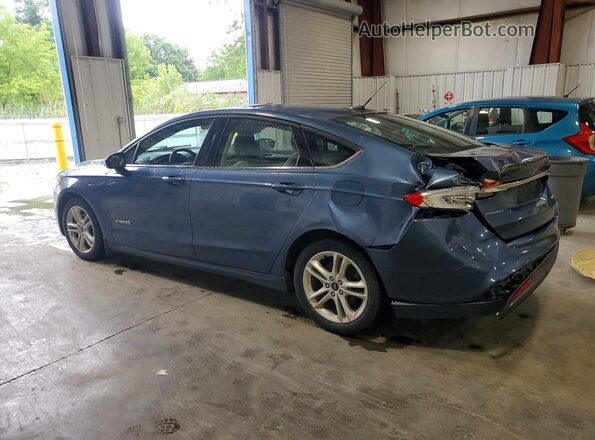 3FA6P0UU3JR235924 2018 FORD FUSION Синий Задняя левая четверть