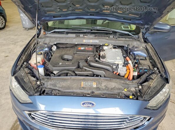 3FA6P0UU3JR235924 2018 FORD FUSION Синий Вид задней части салона