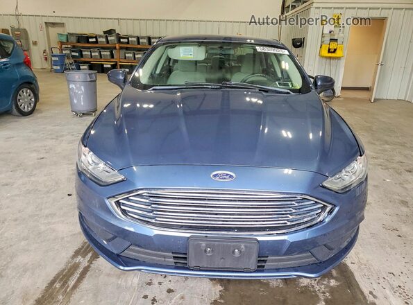 3FA6P0UU3JR235924 2018 FORD FUSION Синий Вид спереди