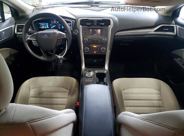 3FA6P0UU3JR235924 2018 FORD FUSION Синий Вид панели приборов