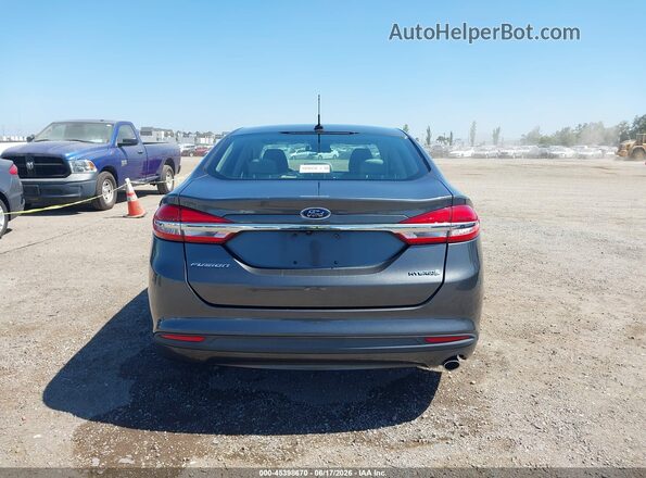 3FA6P0UU3JR254554 2018 FORD FUSION HYBRID Gray 