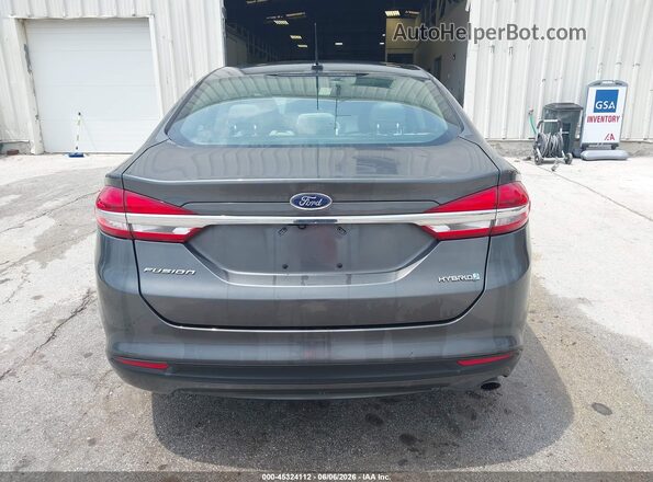 3FA6P0UU3JR254571 2018 FORD FUSION HYBRID Gray 