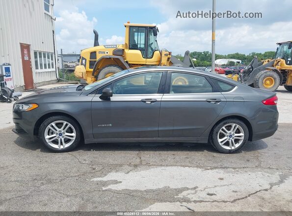 3FA6P0UU3JR254571 2018 FORD FUSION HYBRID Gray 