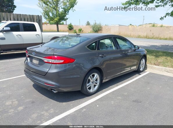 3FA6P0UU3JR278871 2018 FORD FUSION HYBRID Gray Trasero derecho