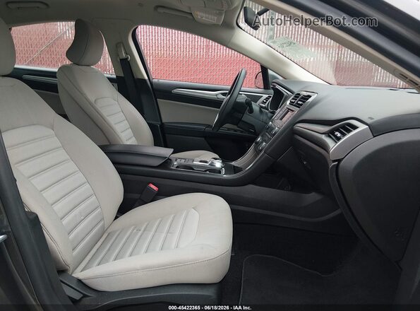 3FA6P0UU3JR278918 2018 FORD FUSION HYBRID Gray Вид салону спереду