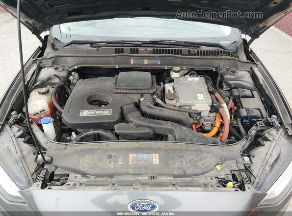 3FA6P0UU3JR278918 2018 FORD FUSION HYBRID Gray Вид ззаду