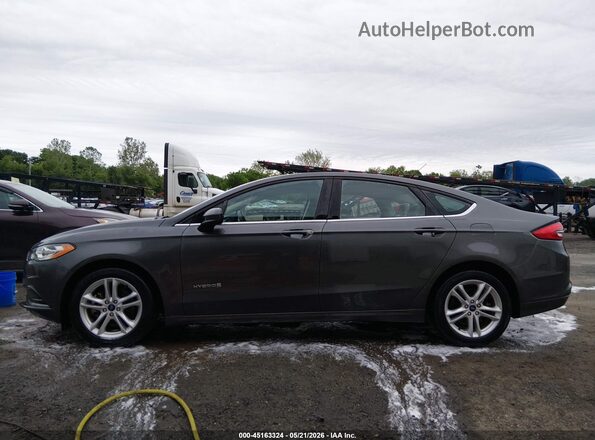 3FA6P0UU3JR279034 2018 FORD FUSION HYBRID Gray Սալոնի 360 աստիճան տեսք