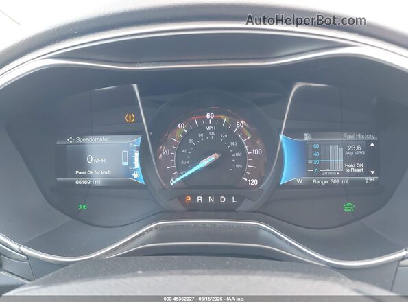 3FA6P0UU3JR279048 2018 FORD FUSION HYBRID Blue Vista de los asientos traseros