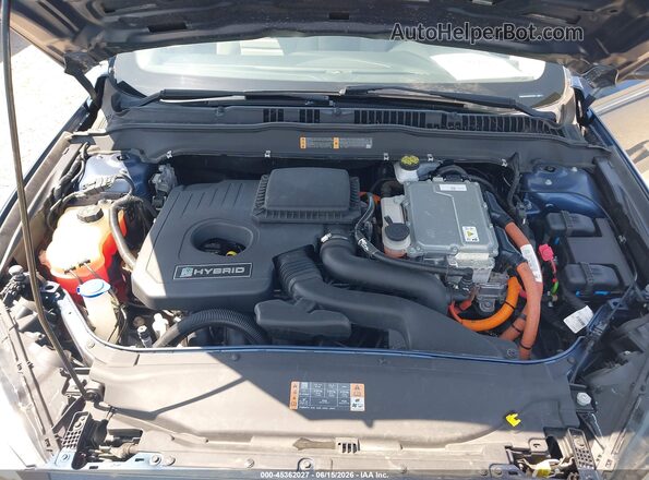 3FA6P0UU3JR279048 2018 FORD FUSION HYBRID Blue Vista trasera