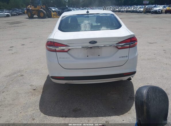 3FA6P0UU3JR281981 2018 FORD FUSION HYBRID White 