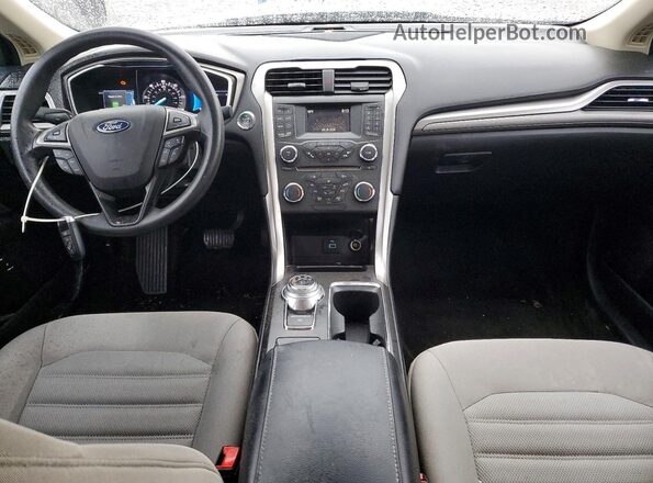 3FA6P0UU4JR122063 2018 FORD FUSION Blue Widok deski rozdzielczej
