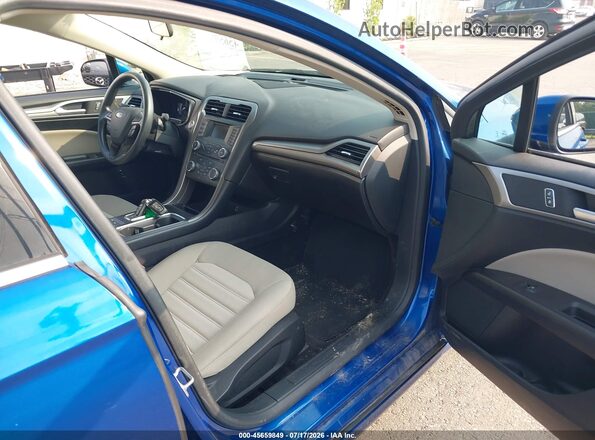 3FA6P0UU4JR122306 2018 FORD FUSION HYBRID Blue Սալոնի դիմացի տեսք