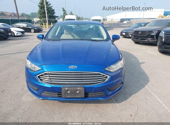 3FA6P0UU4JR122306 2018 FORD FUSION HYBRID Blue Սարքավորումների վահանակի տեսք