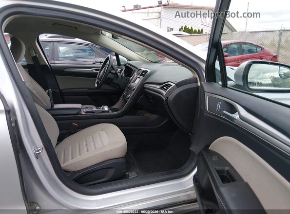 3FA6P0UU4JR141891 2018 FORD FUSION HYBRID Silver წინა სალონის ხედი