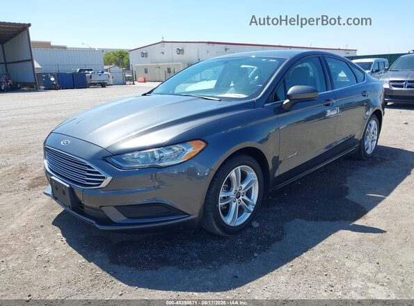 3FA6P0UU4JR243532 2018 FORD FUSION HYBRID Gray Դիմացի տեսք