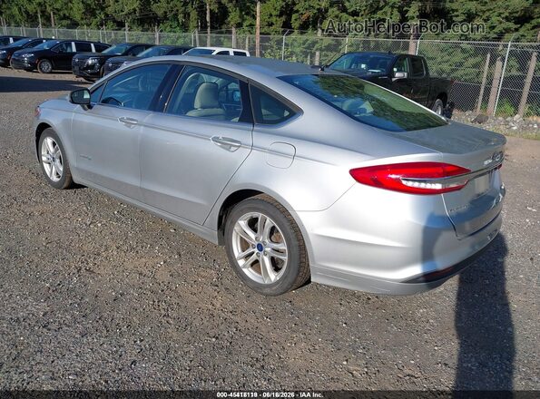 3FA6P0UU4JR243580 2018 FORD FUSION HYBRID Silver Հետևի ձախ