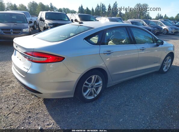 3FA6P0UU4JR243580 2018 FORD FUSION HYBRID Silver Հետևի աջ